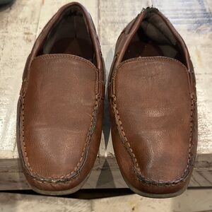 Classic Brown Kids Dress Loafers